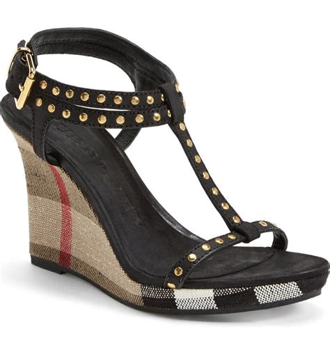 burberry wedges summer sandals.